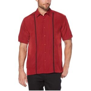 Cubavera Men's Short Sleeve Insert Panels‎ with Pick Stitch Shirt